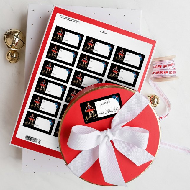 Fa La Christmas Nutcracker Ballet Dancer To & From Label (Creator Uploaded)