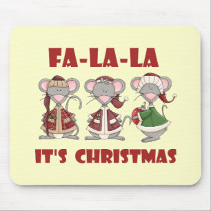 Fa La La Christmas T-shirts and gifts Mouse Mat