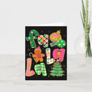 Fa La La Coquette Christmas Gingerbread Tree  Card