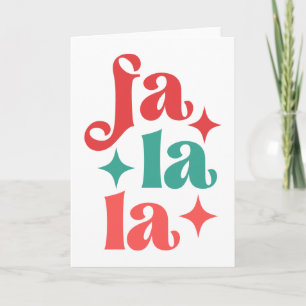 Fa La La - Festive Holiday Typography Design Card