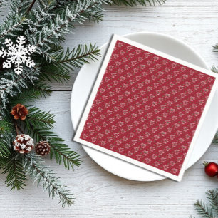 Fa La La Festive Holly Christmas Napkin
