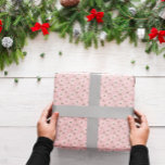 Fa La La Festive Holly Christmas Wrapping Paper<br><div class="desc">Festive holly with fa la la geomtrically arranged</div>