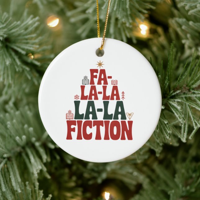 Fa-la-la Fiction Festive Tree Keepsake Ceramic Tree Decoration (Tree)