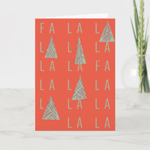 FA LA LA FOREST CHRISTMAS CARD