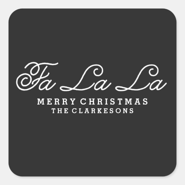FA LA LA | HANDWRITTEN HOLIDAY ENVELOPE SEALS (Front)