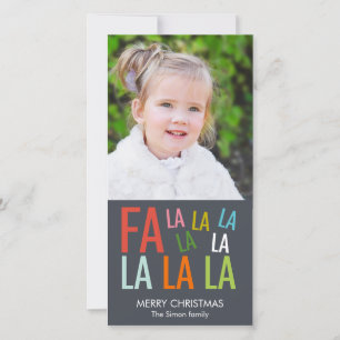 Fa La La Holiday Photo Card