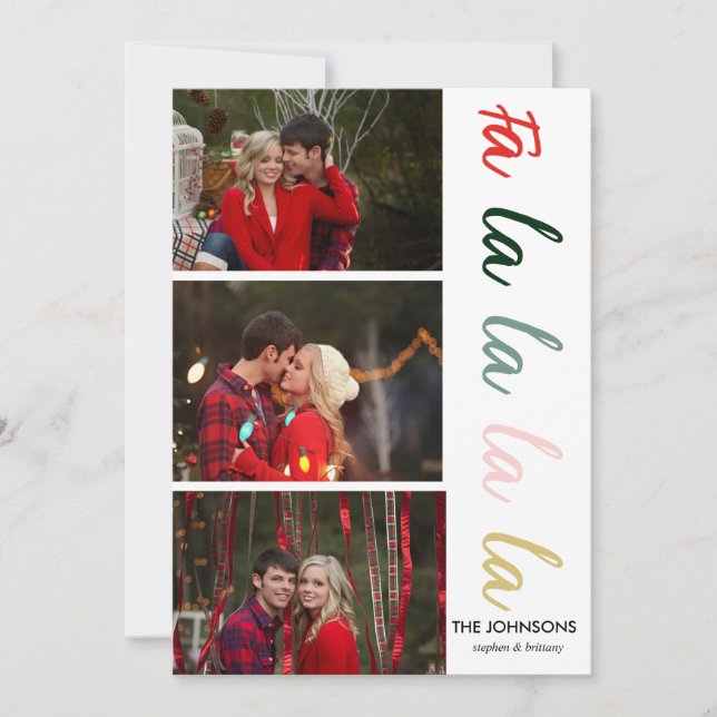 Fa La La La  Cards / Christmas Cards (Front)
