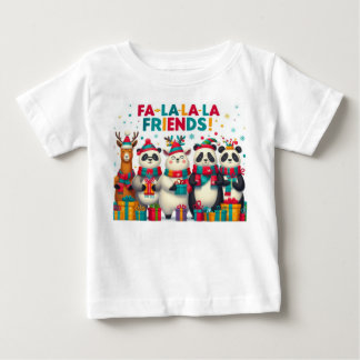 Fa-La-La-La Friends! – Adorable Christmas Animals Baby T-Shirt