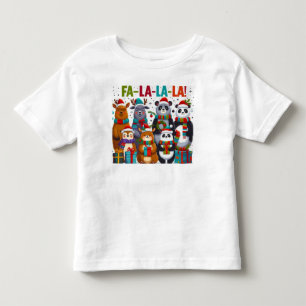 Fa-La-La-La Friends! – Adorable Christmas Animals  Toddler T-Shirt