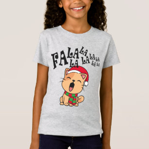 Fa La La La La Christmas Cat Singing Jersey Shirt