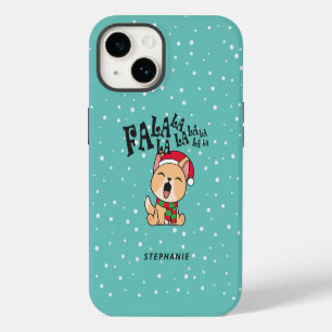 Fa La La La La Christmas Dog Singing Phone Case