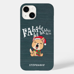 Fa La La La La Christmas Dog Singing Phone Case