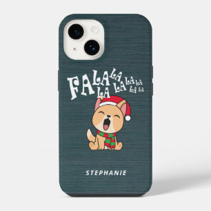Fa La La La La Christmas Dog Singing Phone Case
