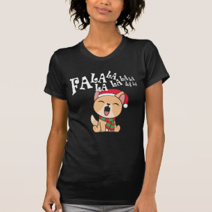 Fa La La La La Christmas Dog Singing Shirt