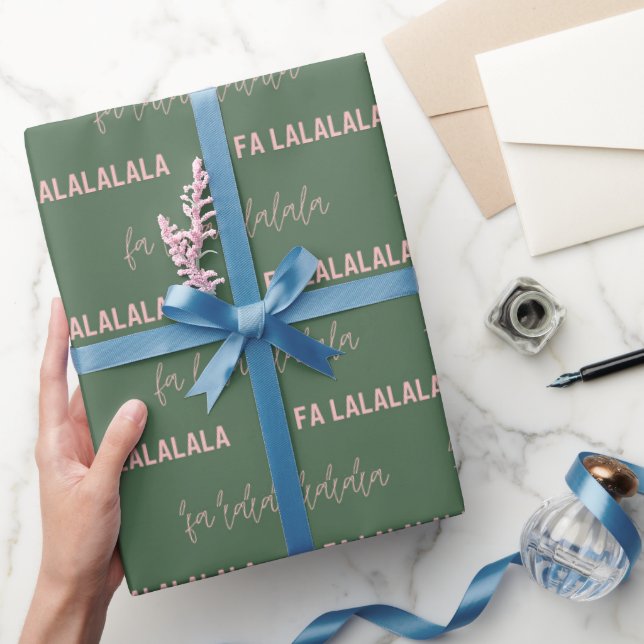 Fa La La La La Christmas Gift Wrapping Paper (Gifting)