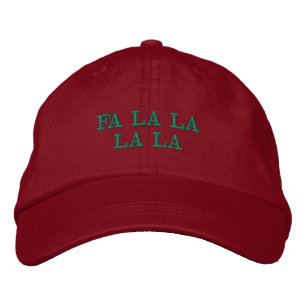 Fa La La La La Embroidered Hat