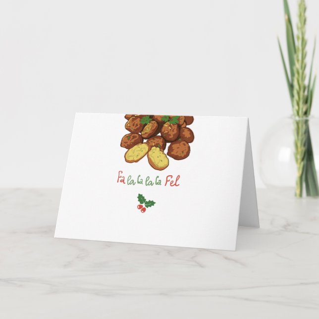 Fa la la la la fel - Produce Pun Holiday Card (Front)