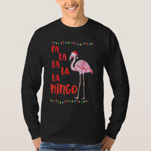 Fa La La La La Flamingo Fun Christmas In July T-Shirt