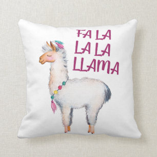 Fa La La La Llama Cushion