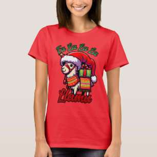 Fa La La La Llama – Funny Christmas Llama Design T-Shirt