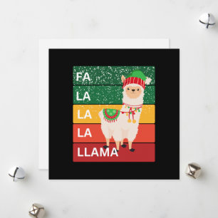 FA LA LA LA LLAMA HOLIDAY CARD