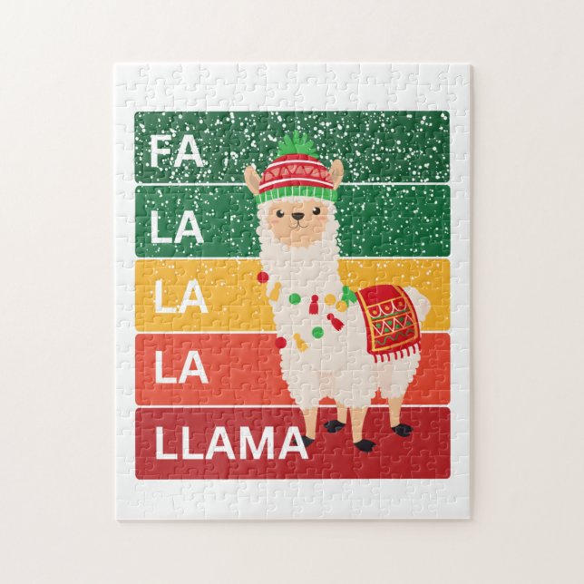 FA LA LA LA LLAMA JIGSAW PUZZLE (Vertical)