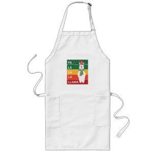 FA LA LA LA LLAMA LONG APRON