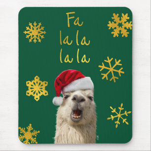 Fa La La La Llama Mouse Mat