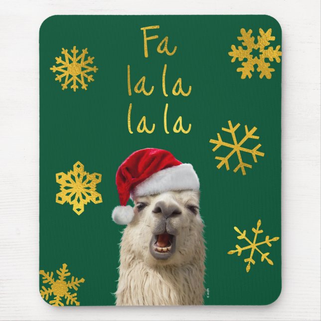 Fa La La La Llama Mouse Mat (Front)