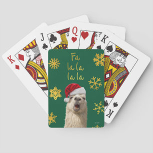 Fa La La La Llama Playing Cards