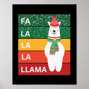 FA LA LA LA LLAMA POSTER