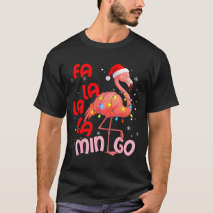 Fa La La La Mingo Flamingo Christmas Men Women Kid T-Shirt