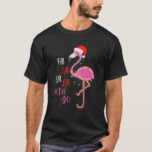 Fa La La La Mingo Flamingo For Christmas Xmas Paja T-Shirt