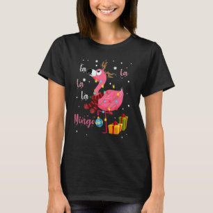 Fa La La La Mingo Flamingo For Christmas Xmas Paja T-Shirt