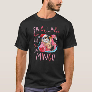Fa La La La Mingo Flamingo Matching Christmas T-Shirt