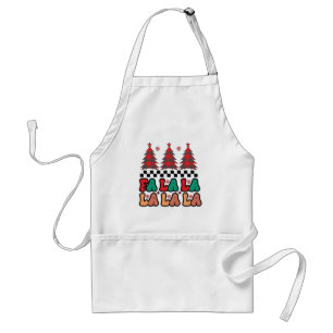 Fa la la la Retro Groovy Christmas Holidays Standard Apron
