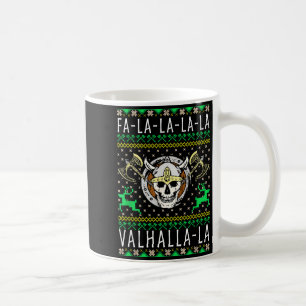 Fa-la-la-la Valhalla-la Viking God Ugly Christmas Coffee Mug