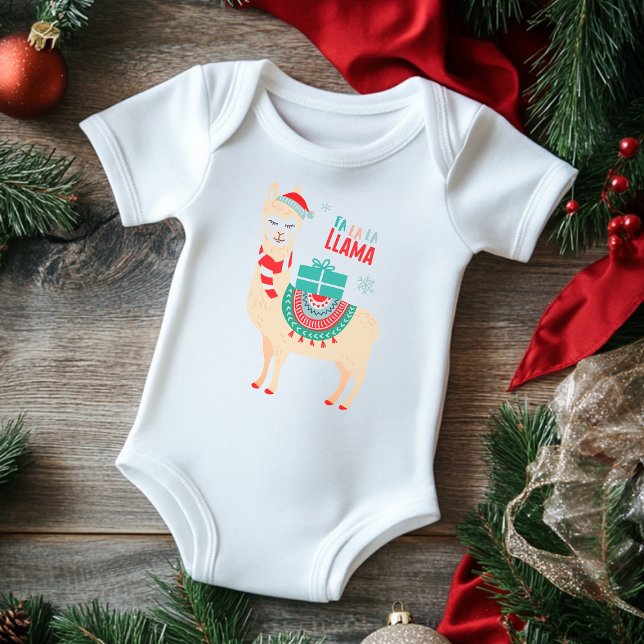 Fa La La Llama | Christmas Baby Bodysuit (Creator Uploaded)