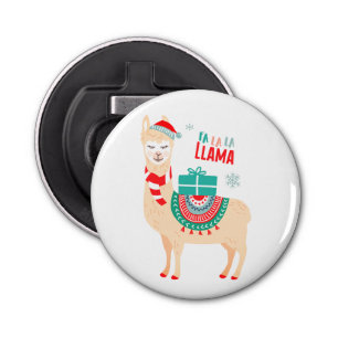 Fa La La Llama   Christmas Bottle Opener