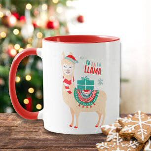 Fa La La Llama Christmas Mug