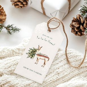 Fa-la-la-llama! Festive Vibes Christmas Holiday Gift Tags