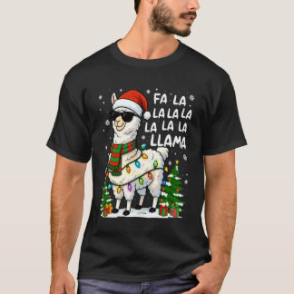 FA La La Llama Funny Christmas Shirt Christmas Lll