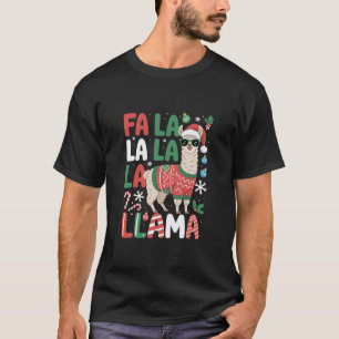 Fa La La Llama Funny Llama Christmas Animal Lover T-Shirt