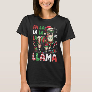 Fa La La Llama Funny Llama Christmas Animal Lover  T-Shirt