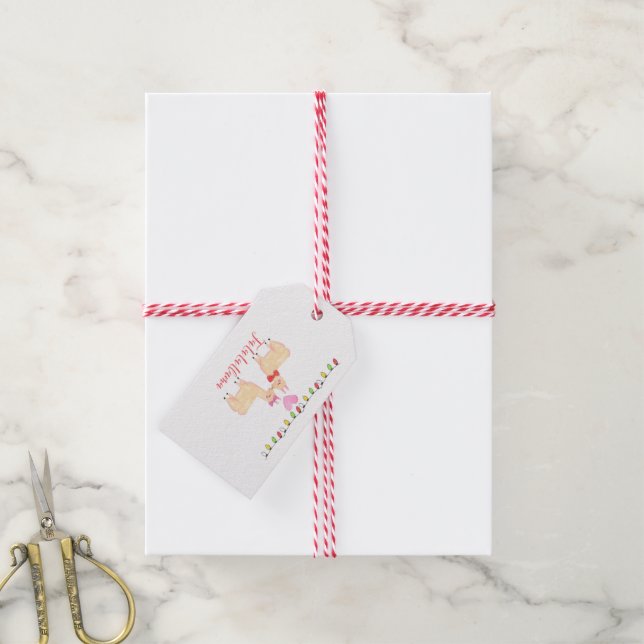 fa la la llama gift tags (With Twine)