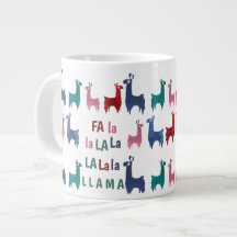 Fa La La Llama Jumbo Mug