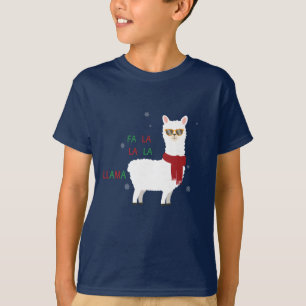 Fa La La Llama Shirt Christmas Shirt for kids