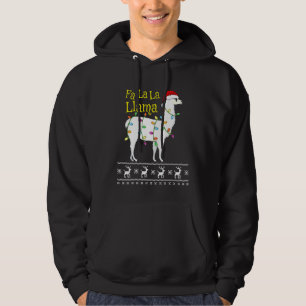 Fa La La Llama Ugly Christmas Sweater Llama Chris