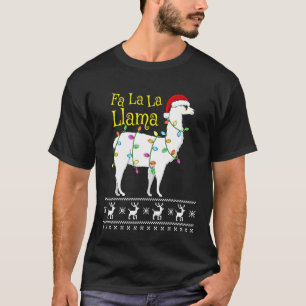 Fa La La Llama  Ugly Christmas Sweater Llama Chris