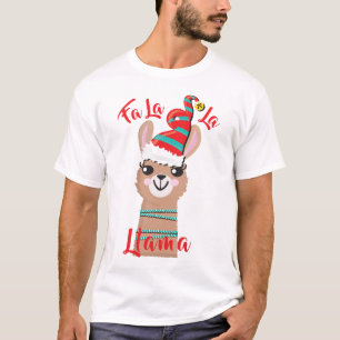 Fa la la llama ugly christmas sweater t-shirt